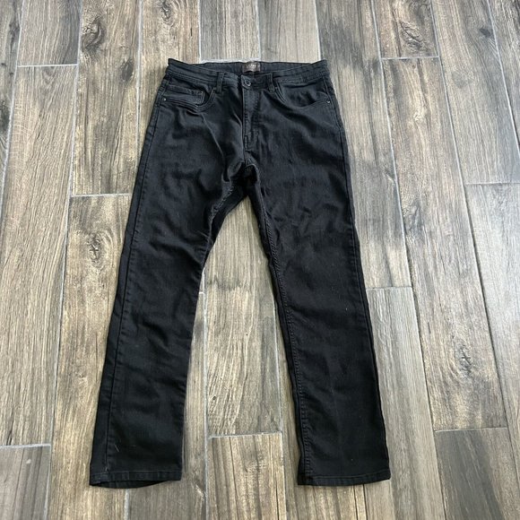 jachs new york black pants jeans size 32/32